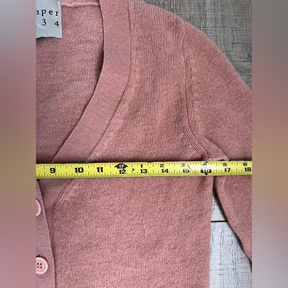 Jumper 1234 Women's Contrast Cashmere Cardigan - Picture 9 of 11